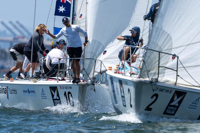 Australia's Cole Tapper and his CYCA Youth Sailing Academy and his crew of Jack Frewin, Max Brennan, Hamish Vass, Nathan Gulliksen, George Richardson on day 2 of the 60th Congressional Cup - photo © Ian Roman / WMRT