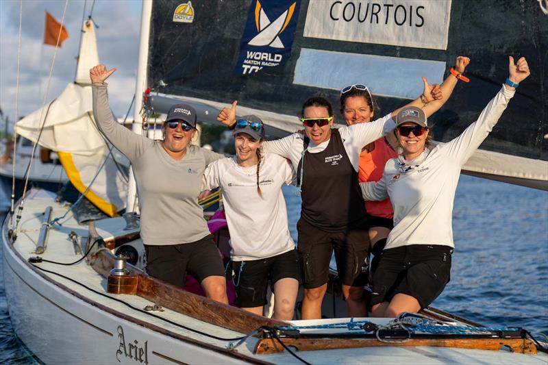 France's Pauline Courtois and her Match in Pink Normandy Elite team of Louise Acker, Maëlenn Lemaître, Sophie Faguet and Laurane Mettraux, winners of the 2024 Aspen Bermuda Women's Match Racing Regatta - photo © Ian Roman / WMRT