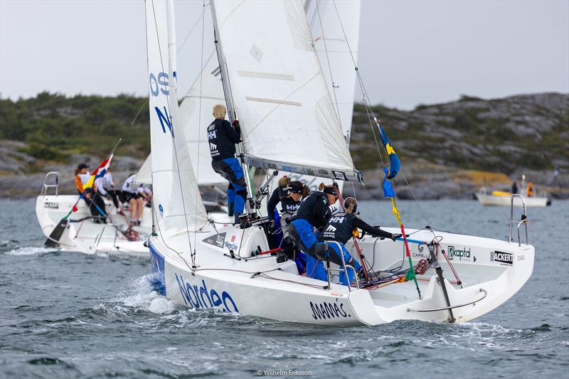 Anna Östling/ Wings Sailing v Julia Aartsen/ Team Out of the Box in the Nordea Women's Trophy semi-final - photo © Wilhelm Eriksson