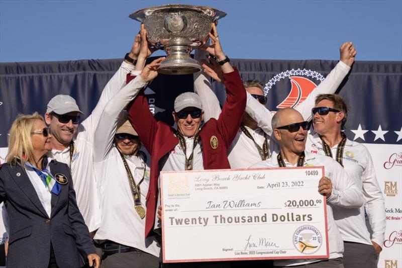 Winning the 57th Congressional Cup 2022,  Long Beach, CA photo copyright Ian Roman / WMRT taken at  and featuring the Match Racing class
