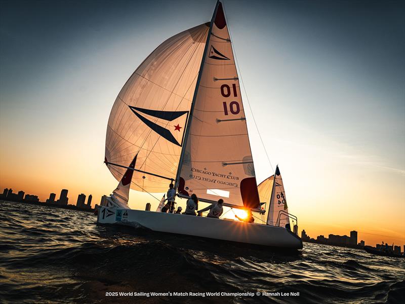 2025 Women's Match Racing World Championships photo copyright Hannah Lee Noll taken at Chicago Yacht Club and featuring the Match Racing class