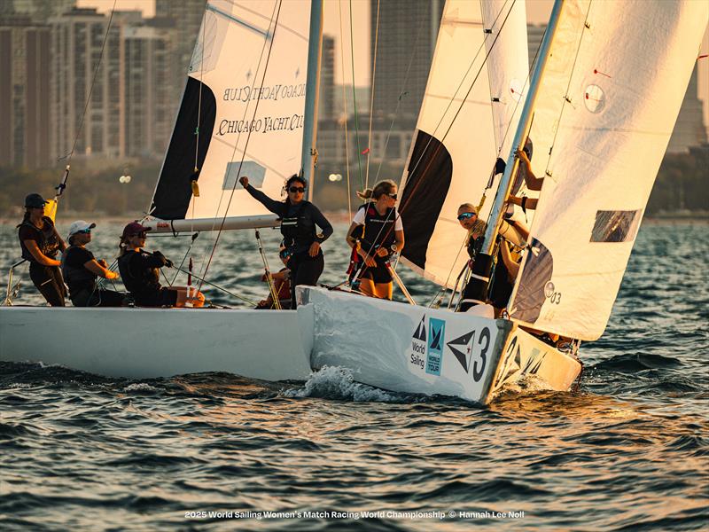2025 Women's Match Racing World Championships photo copyright Hannah Lee Noll taken at Chicago Yacht Club and featuring the Match Racing class