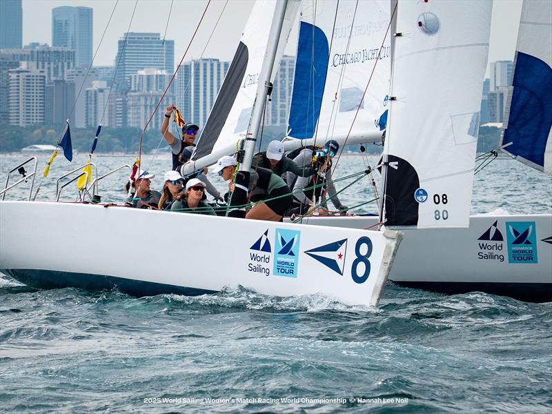 2025 Women's Match Racing World Championships photo copyright Hannah Lee Noll taken at Chicago Yacht Club and featuring the Match Racing class