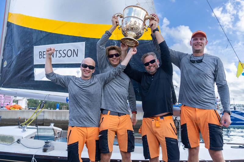 2025 Bermuda Gold Cup Champions Berntsson Sailing Team (l-r) Oscar Angervall, Herman Andersson, Johnie Berntsson and Björn Lundgren - photo © Ian Roman / WMRT