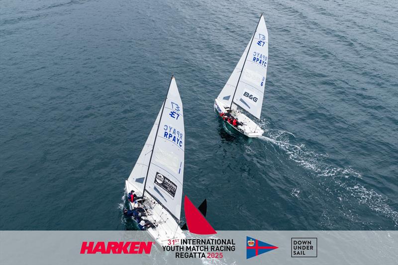 2025 Harken International Youth Match Racing Championship Day 3 photo copyright Sprott Media taken at Royal Prince Alfred Yacht Club and featuring the Match Racing class