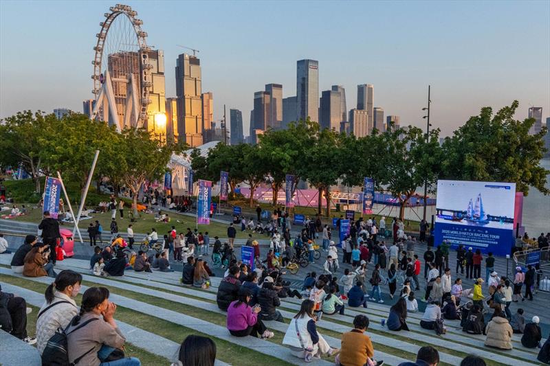 Spectators at Happy Harbour, Shenzhen - 2025 World Match Racing Tour Final, Day 5 - photo © Ian Roman / WMRT