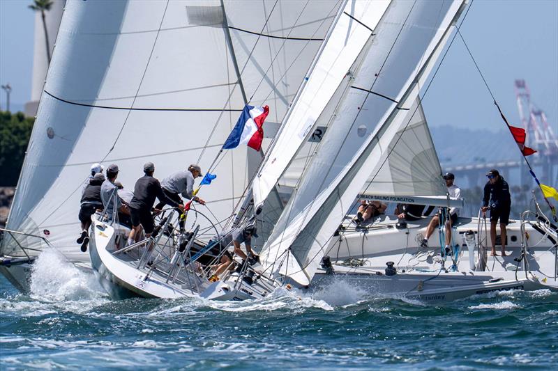 Racing on day 1 of the 61st Congressional Cup at Long Beach Yacht Club - photo © Ian Roman / WMRT