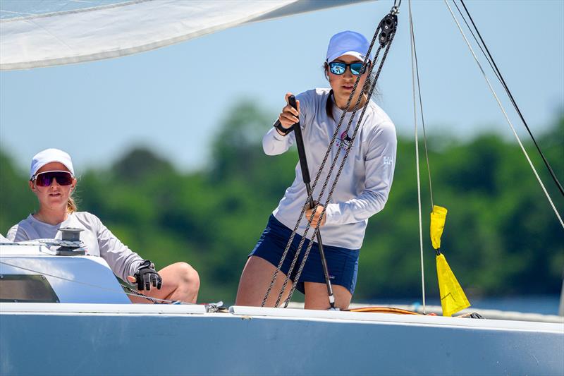 Tara Golonka (CAN) on day 1 of the Santa Maria Cup, Stage 2 of the 2026 Women's World Match Racing Tour - photo © Ted Morgan