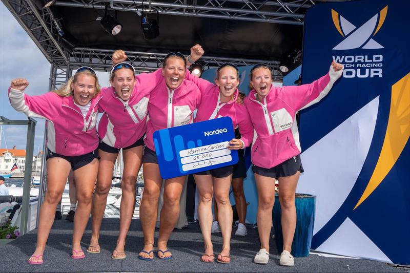 2026 Nordea Women's Trophy 2nd Place Beyond Racing, SWE (l-r) Amanda Ljunggren, Hanna Gaskell-Brown, Hedvig Hedström, Klara Utterström, Martina Carlsson - GKSS Match Cup Sweden and Nordea Women's Trophy at Marstrand, Sweden Day 5 - photo © Ian Roman / WMRT