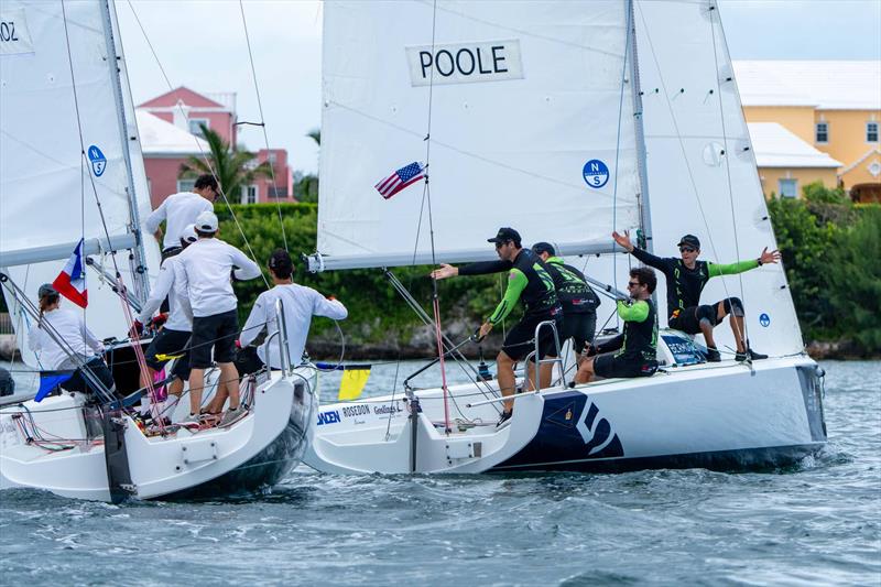 USA's Chris Poole/ Riptide Racing v France's Aurelién Pierroz/ Match Again by NET on day 1 of the 2026 Bermuda Gold Cup - photo © Ian Roman / WMRT