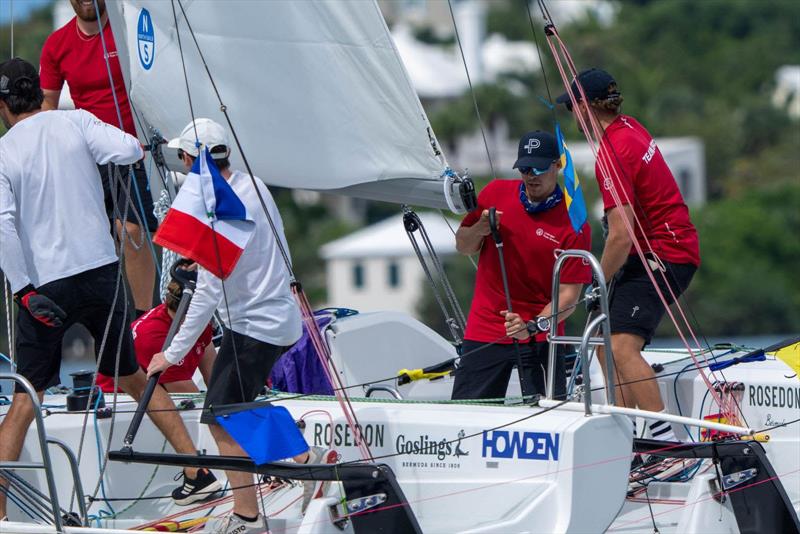 Oscar Engström (SWE) Team Liros on day 1 of the 2026 Bermuda Gold Cup - photo © Ian Roman / WMRT