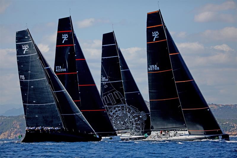 Rolex Maxi 72 Worlds in Sardinia day 1 photo copyright Max Ranchi / www.maxranchi.com taken at Yacht Club Costa Smeralda and featuring the Maxi 72 Class class
