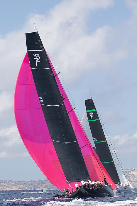 Rolex Maxi 72 Worlds in Sardinia day 3 photo copyright Ingrid Abery / www.ingridabery.com taken at Yacht Club Costa Smeralda and featuring the Maxi 72 Class class