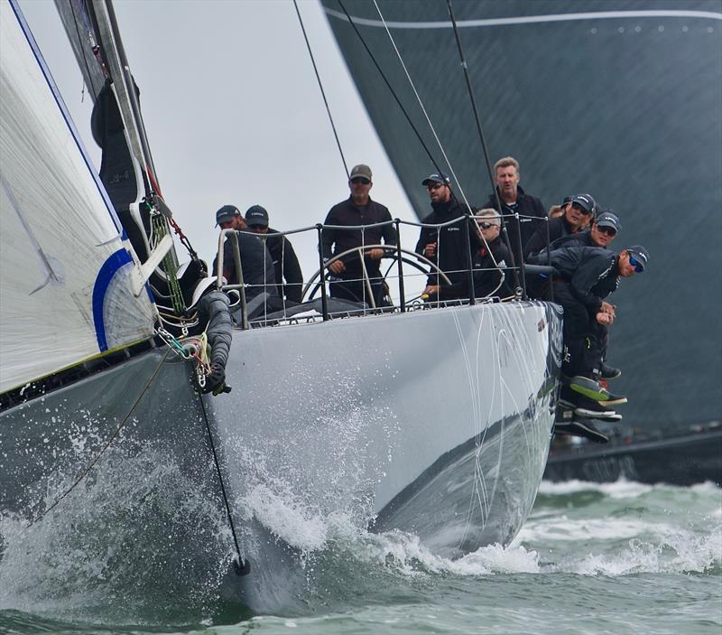 Rolex Fastnet Race 2019 start photo copyright Tom Hicks / www.solentaction.com taken at Royal Ocean Racing Club and featuring the Maxi 72 Class class