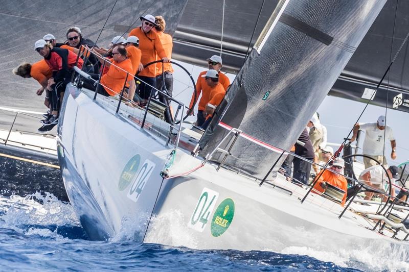 German Dieter Schön's MOMO is defending the World Champion and favourite in the Maxi 72s photo copyright Rolex / Studio Borlenghi taken at Yacht Club Costa Smeralda and featuring the Maxi 72 Class class