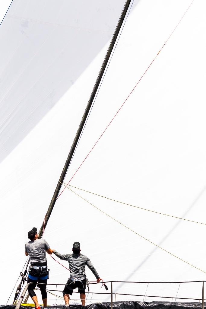 What goes up must come down. Alex Schaerer's Maxi 72 Caol Ila R - 2019 Rolex Giraglia - photo © IMA / Studio Borlenghi