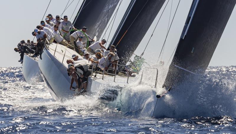 Fleet Cannonball - Maxi Yacht Rolex Cup 2019 photo copyright Stefano Gattini taken at Yacht Club Costa Smeralda and featuring the Maxi 72 Class class
