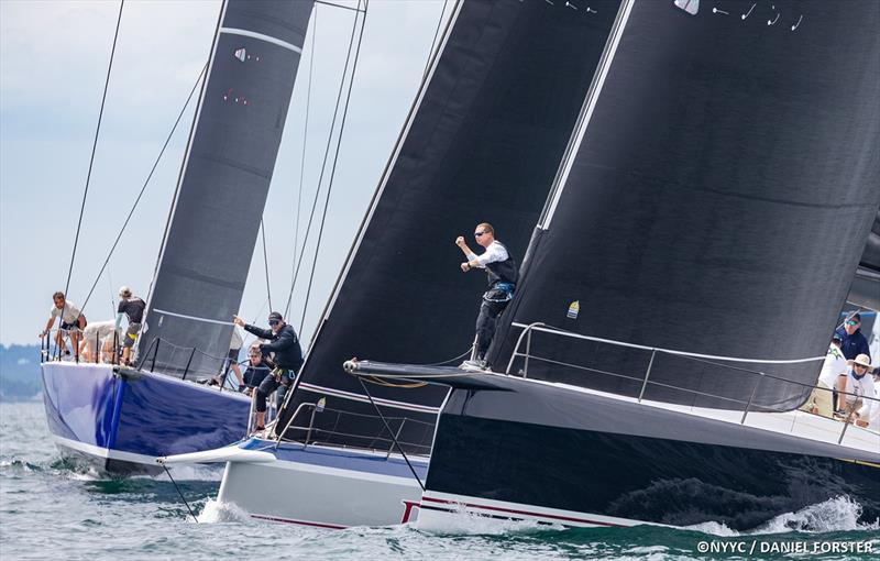 Close racing in the ORC A Class at the recently concluded New York Yacht Club Annual Regatta photo copyright Daniel Forster taken at New York Yacht Club and featuring the Maxi 72 Class class