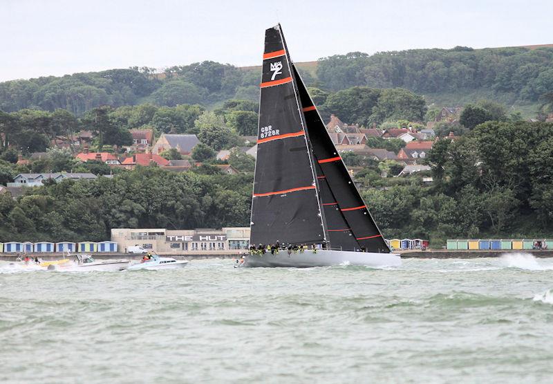 The 2023 Round the Island Race fleet pass through the Hurst narrows - photo © Sam Jardine