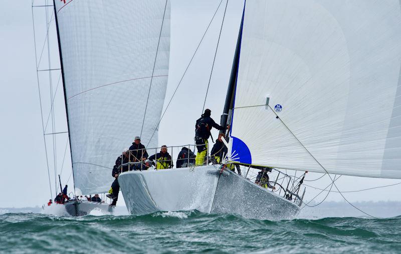 2023 Round the Island Race photo copyright Tom Hicks / www.solentaction.com taken at Island Sailing Club, Cowes and featuring the Maxi 72 Class class