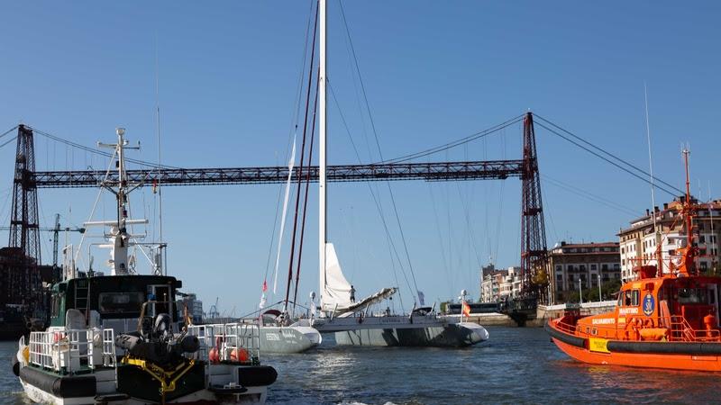 Vuelta a España Sailing Record photo copyright Delphine Trentacosta taken at  and featuring the Maxi Cat class