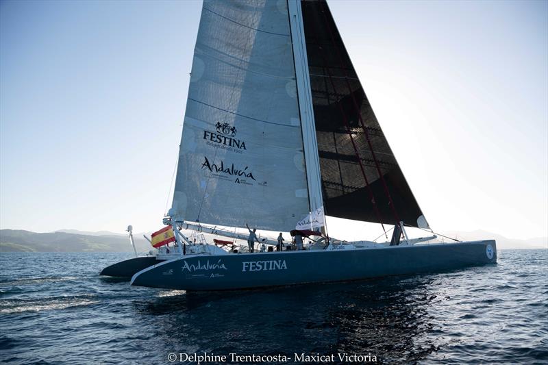 Vuelta a España Sailing Record photo copyright Delphine Trentacosta taken at  and featuring the Maxi Cat class