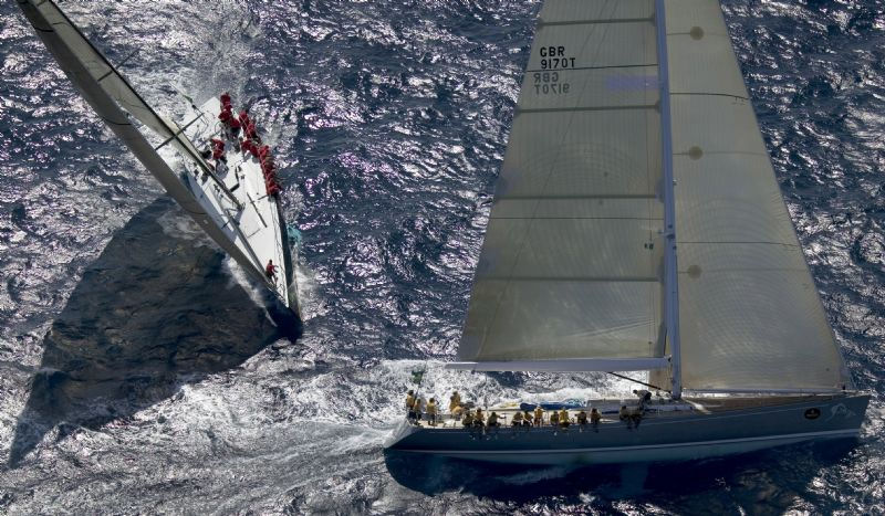 Allsmoke & Black Dragon on the final day of the Maxi Yacht Rolex Cup photo copyright Carlo Borlenghi / Rolex taken at  and featuring the Maxi class