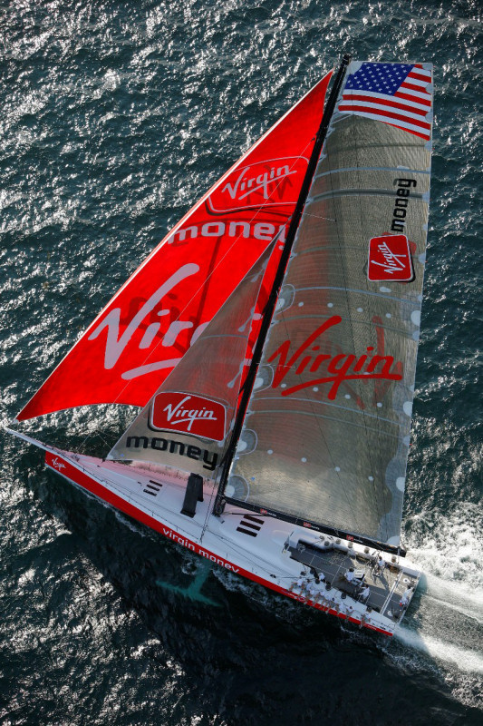 Sir Richard Branson and TEAMORIGIN on Virgin Money at the beginning of their transatlantic record attempt photo copyright Virgin Money taken at  and featuring the Maxi class