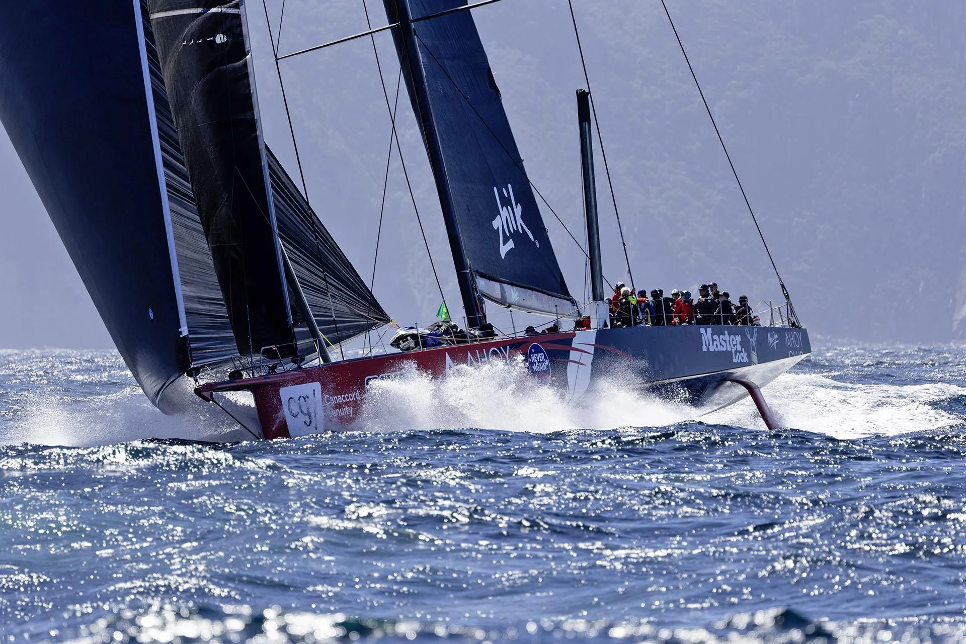 Rolex Sydney Hobart: Comanche is first home flying up the Derwent
