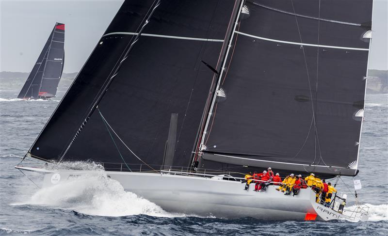 Rambler flying in the Rolex Sydney Hobart Yacht Race photo copyright Rolex / Stefano Gattini taken at Cruising Yacht Club of Australia and featuring the Maxi class