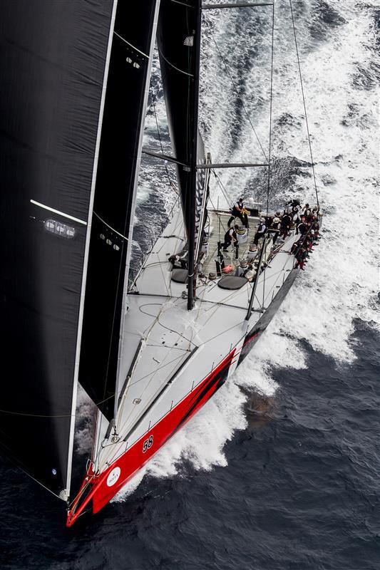 Jim Clark's powerful Comanche (USA) during the Rolex Sydney Hobart Yacht Race photo copyright Rolex / Stefano Gattini taken at Cruising Yacht Club of Australia and featuring the Maxi class