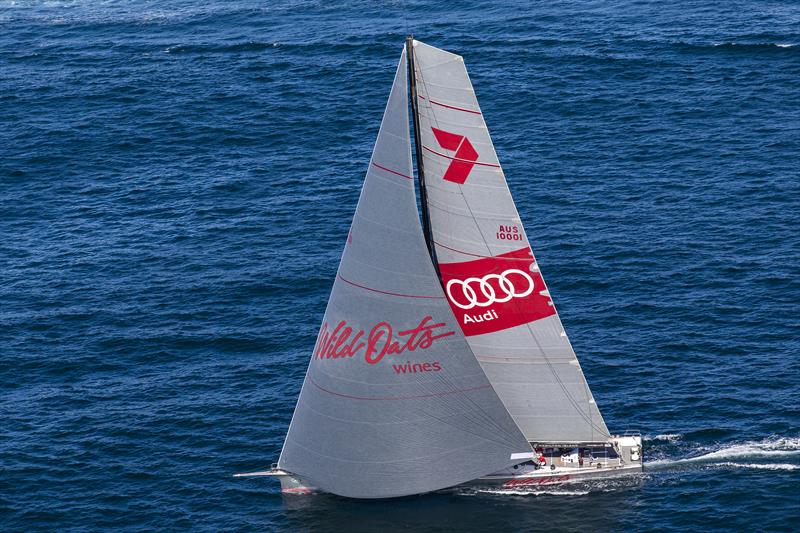 Wild Oats XI during the Land Rover Sydney Gold Coast Yacht Race photo copyright Andrea Francolini taken at Cruising Yacht Club of Australia and featuring the Maxi class