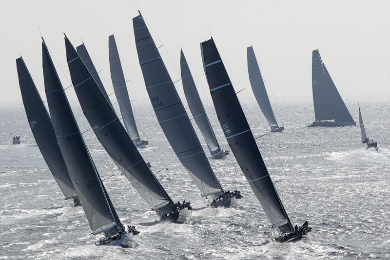 Les Voiles de Saint-Tropez day 1 photo copyright Gilles Martin-Raget taken at Société Nautique de Saint-Tropez and featuring the Maxi class