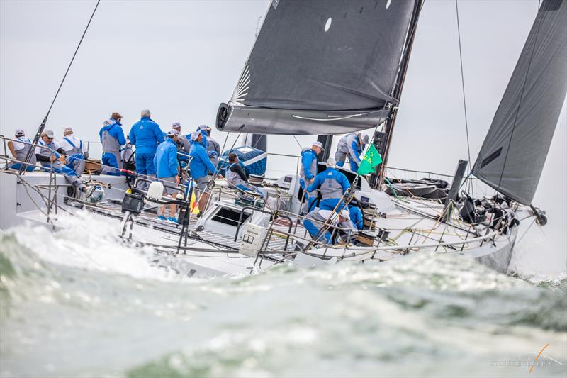 2019 Rolex Fastnet Race start photo copyright www.Sportography.tv taken at Royal Ocean Racing Club and featuring the Maxi class