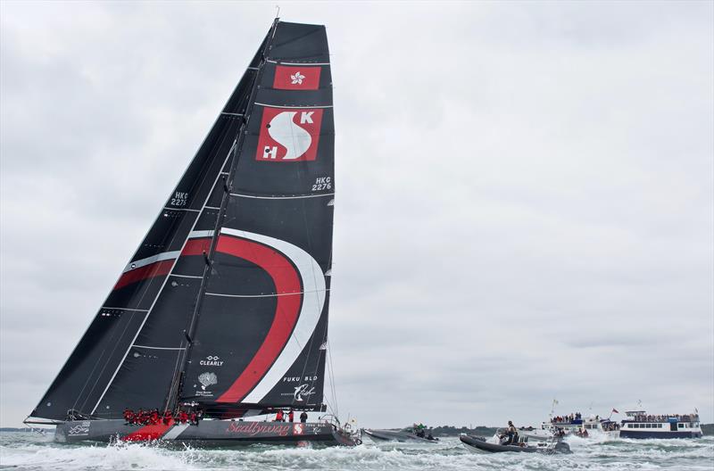 Rolex Fastnet Race 2019 start photo copyright Tom Hicks / www.solentaction.com taken at Royal Ocean Racing Club and featuring the Maxi class
