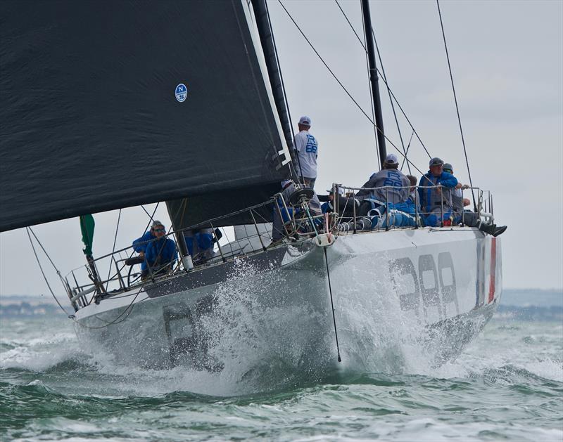 Rolex Fastnet Race 2019 start photo copyright Tom Hicks / www.solentaction.com taken at Royal Ocean Racing Club and featuring the Maxi class