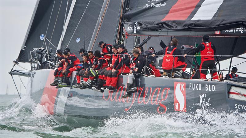 Rolex Fastnet Race 2019 start photo copyright Tom Hicks / www.solentaction.com taken at Royal Ocean Racing Club and featuring the Maxi class