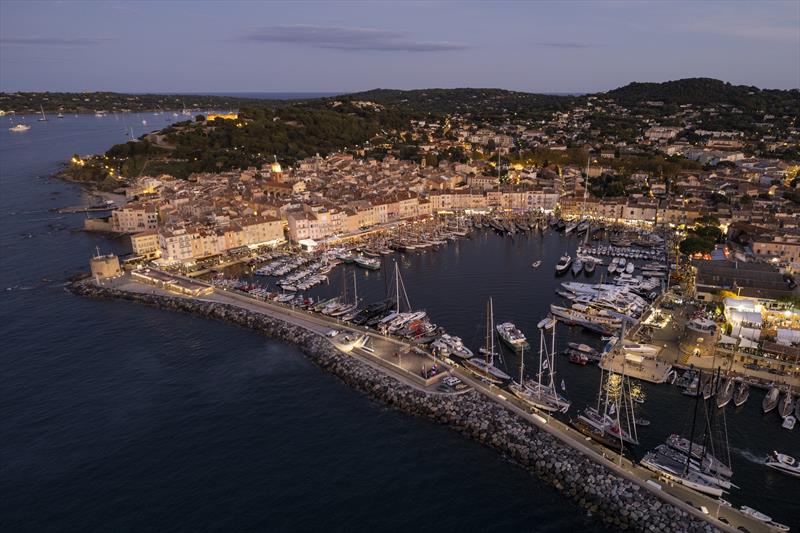 Happier days - Saint-Tropez in full swing during last year's event photo copyright International Maxi Association / Studio Borlenghi taken at Société Nautique de Saint-Tropez and featuring the Maxi class