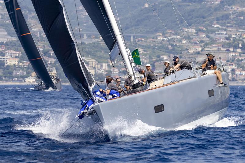 IMA President Benoît de Froidmont's Wally 60 Wallyño at the start of the Rolex Giraglia 2021 photo copyright IMA / Studio Borlenghi taken at Yacht Club Sanremo and featuring the Maxi class