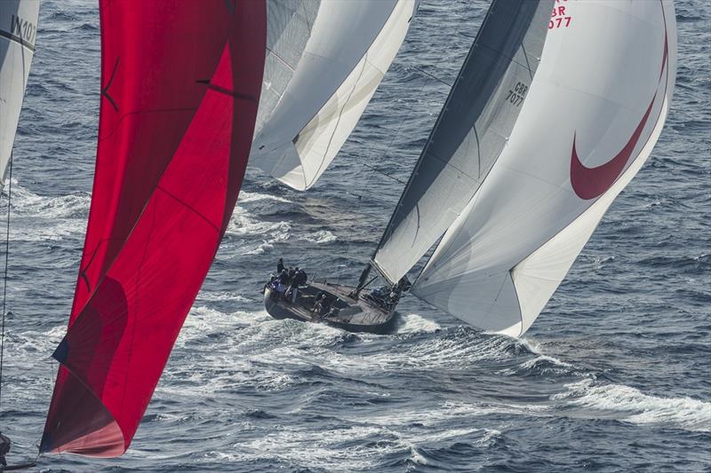 Time for the Maxis at Les Voiles de Saint-Tropez photo copyright Gilles Martin-Raget taken at Société Nautique de Saint-Tropez and featuring the Maxi class