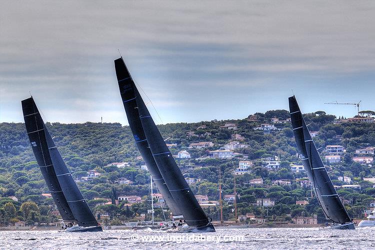 Maxis in the Mistral at Les Voiles de Saint-Tropez photo copyright Ingrid Abery / www.ingridabery.com taken at Société Nautique de Saint-Tropez and featuring the Maxi class