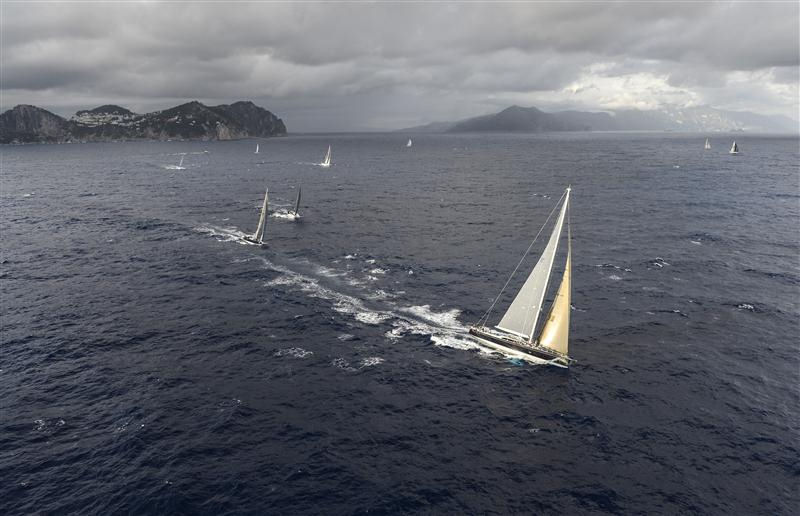 Line honours for Filip Balcaen’s 112-ft Supermaxi Nilaya in the Rolex Volcano Race photo copyright Kurt Arrigo / Rolex taken at  and featuring the Maxi class
