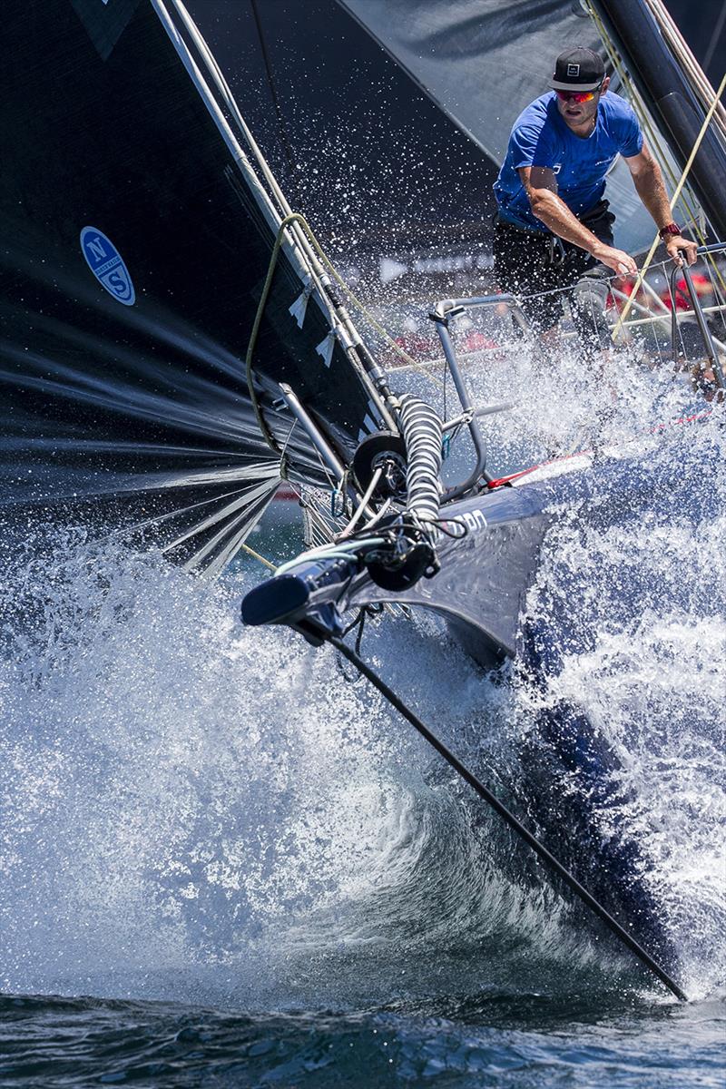 Only one prodder looks like that, and it is on the prow of Black Jack, the R/P100 during the SOLAS Big Boat Challenge photo copyright Andrea Francolini taken at Cruising Yacht Club of Australia and featuring the Maxi class