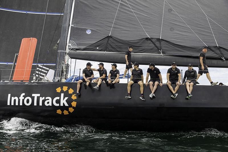 Some of the 'InfoTrackers' with their tails on the rail photo copyright Andrea Francolini taken at  and featuring the Maxi class