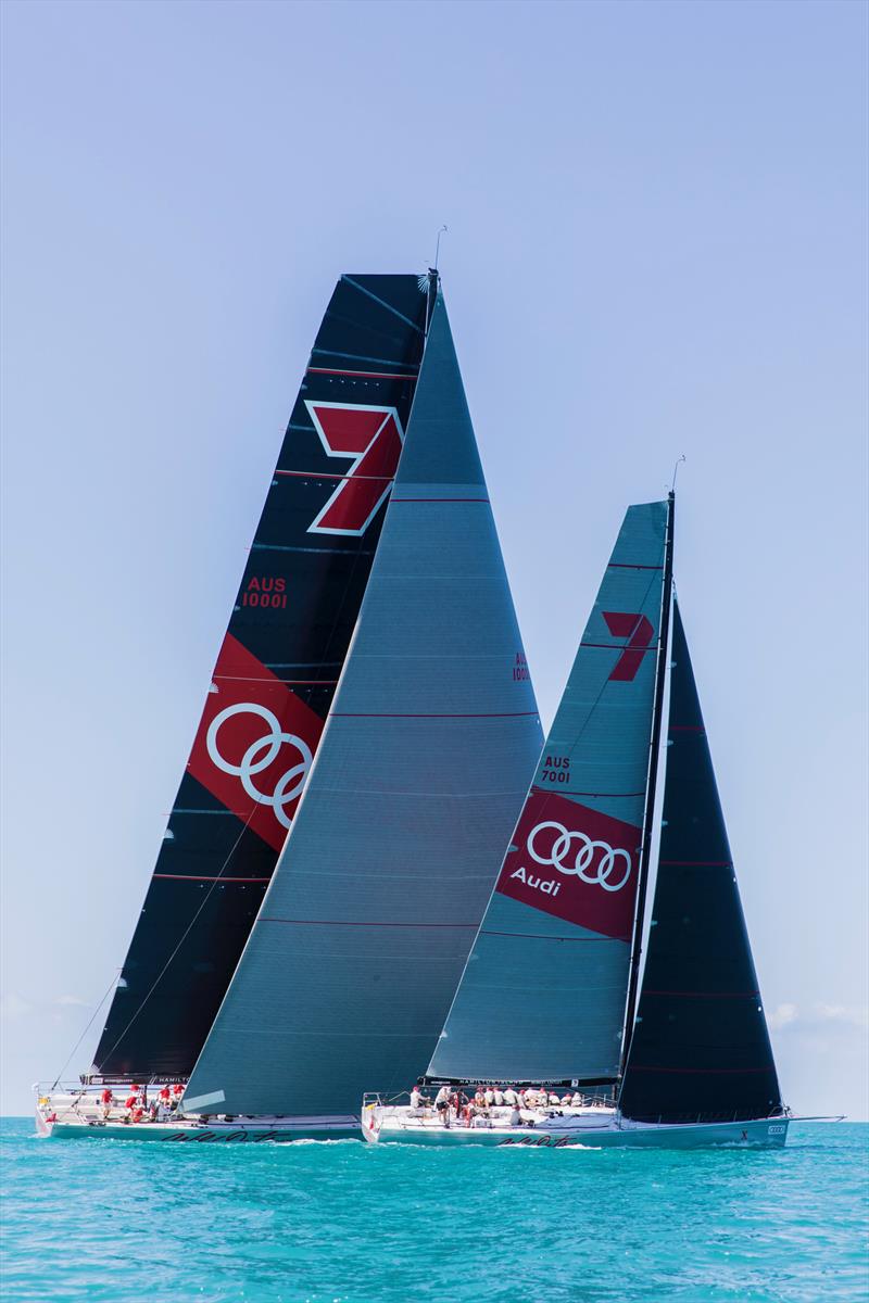 Wild Oats XI and Wild Oats X will be competing in the Rolex Sydney Hobart Race 2017 photo copyright Andrea Francolini taken at Cruising Yacht Club of Australia and featuring the Maxi class
