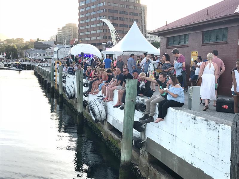 The crowd is assembling at Constitution Dock - photo © Crosbie Lorimer