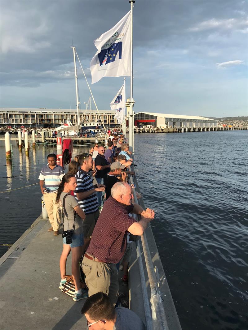 The crowd is assembling at Constitution Dock - photo © Crosbie Lorimer