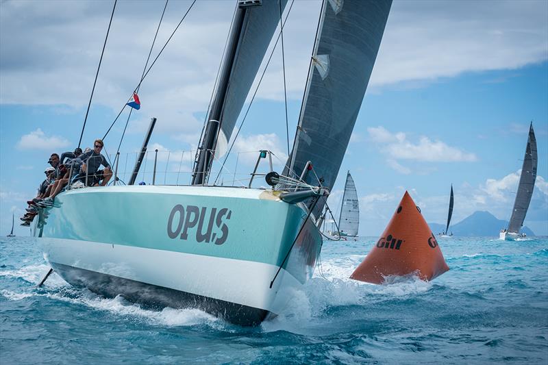 Event newcomer in the Maxi Class, Brazilian team Camiranga in today's Gill Commodore's Cup photo copyright Laurens Morel taken at Sint Maarten Yacht Club and featuring the Maxi class