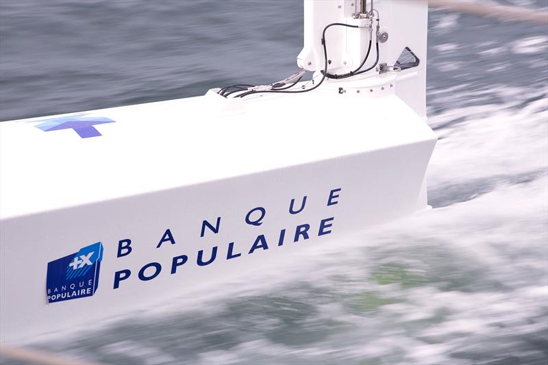 Rudder foil - Banque Populaire IX photo copyright Easy Ride / BPCE taken at  and featuring the Maxi class