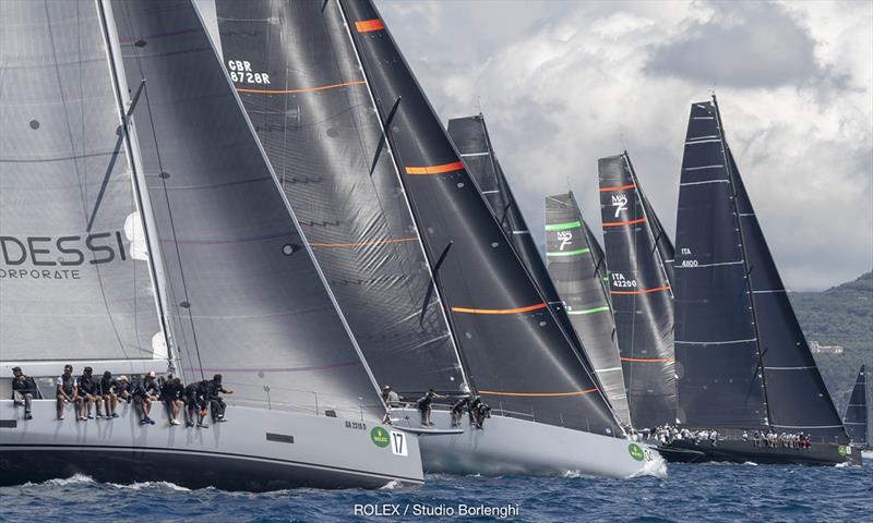 Maxi boat and Mylius class start in the Bay of Naples - 2018 Rolex Capri Sailing Week photo copyright Rolex / Studio Borlenghi taken at Yacht Club Capri and featuring the Maxi class